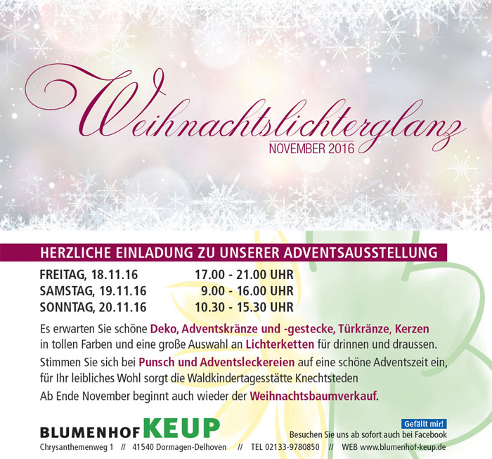 keup flyer xmas